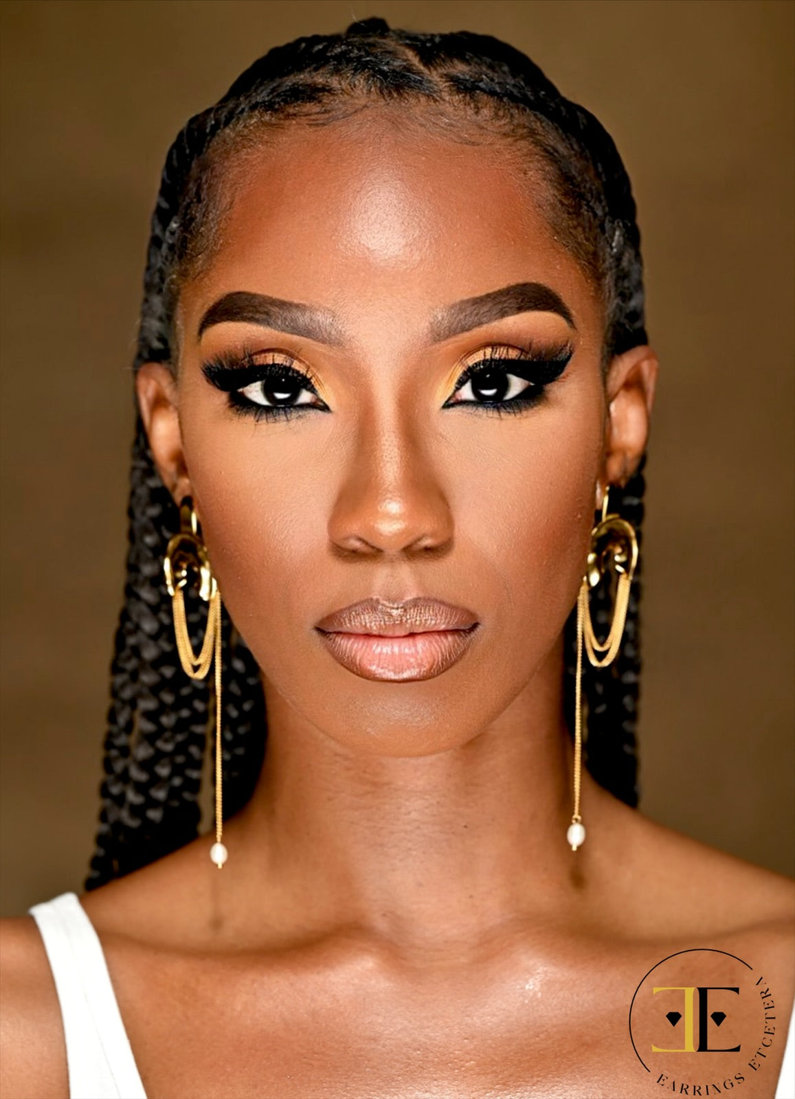 LEAH STATEMENT EARRINGS (STAINLESS STEEL)