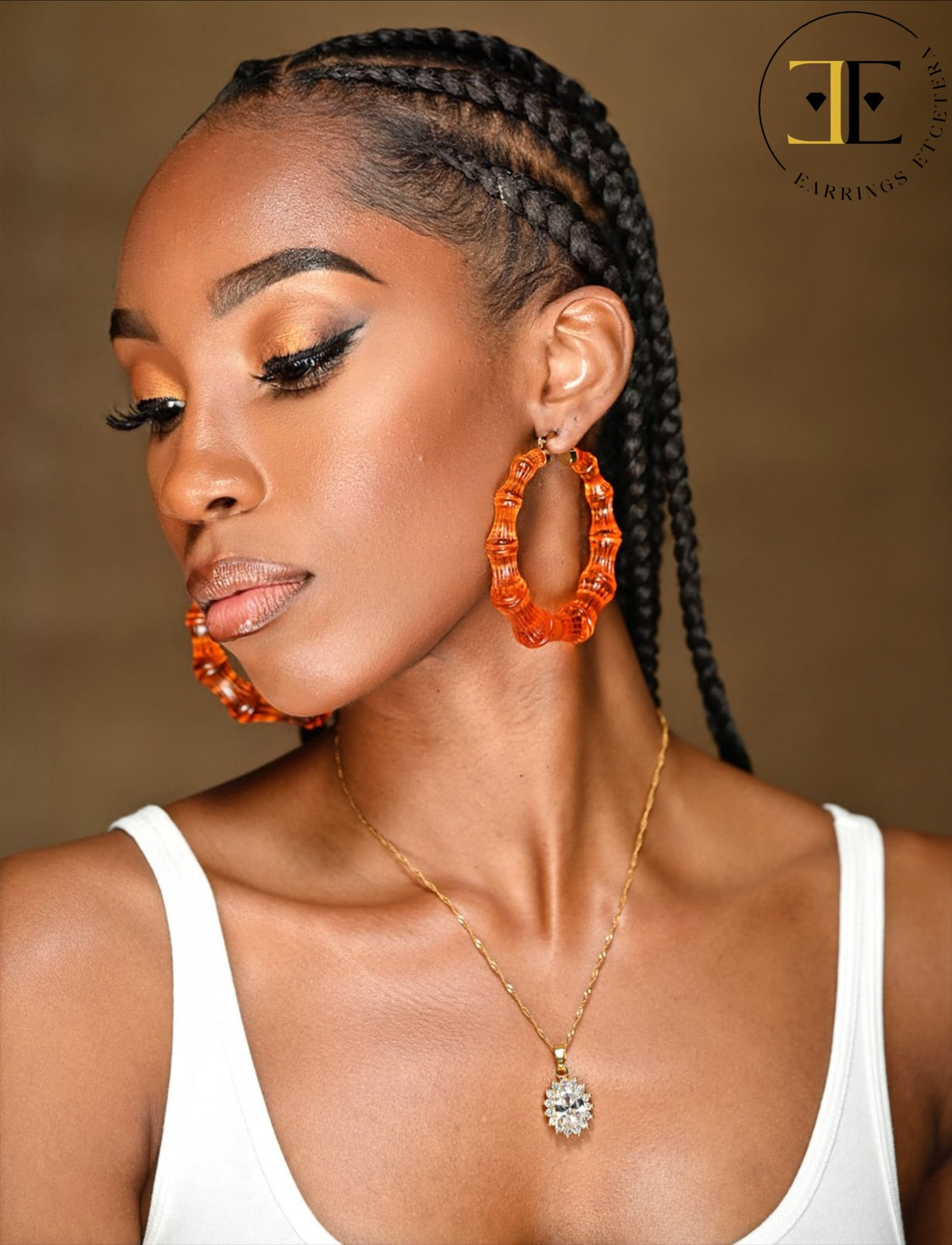 CRYSTAL CLEAR BAMBOO HOOPS (ROUND)