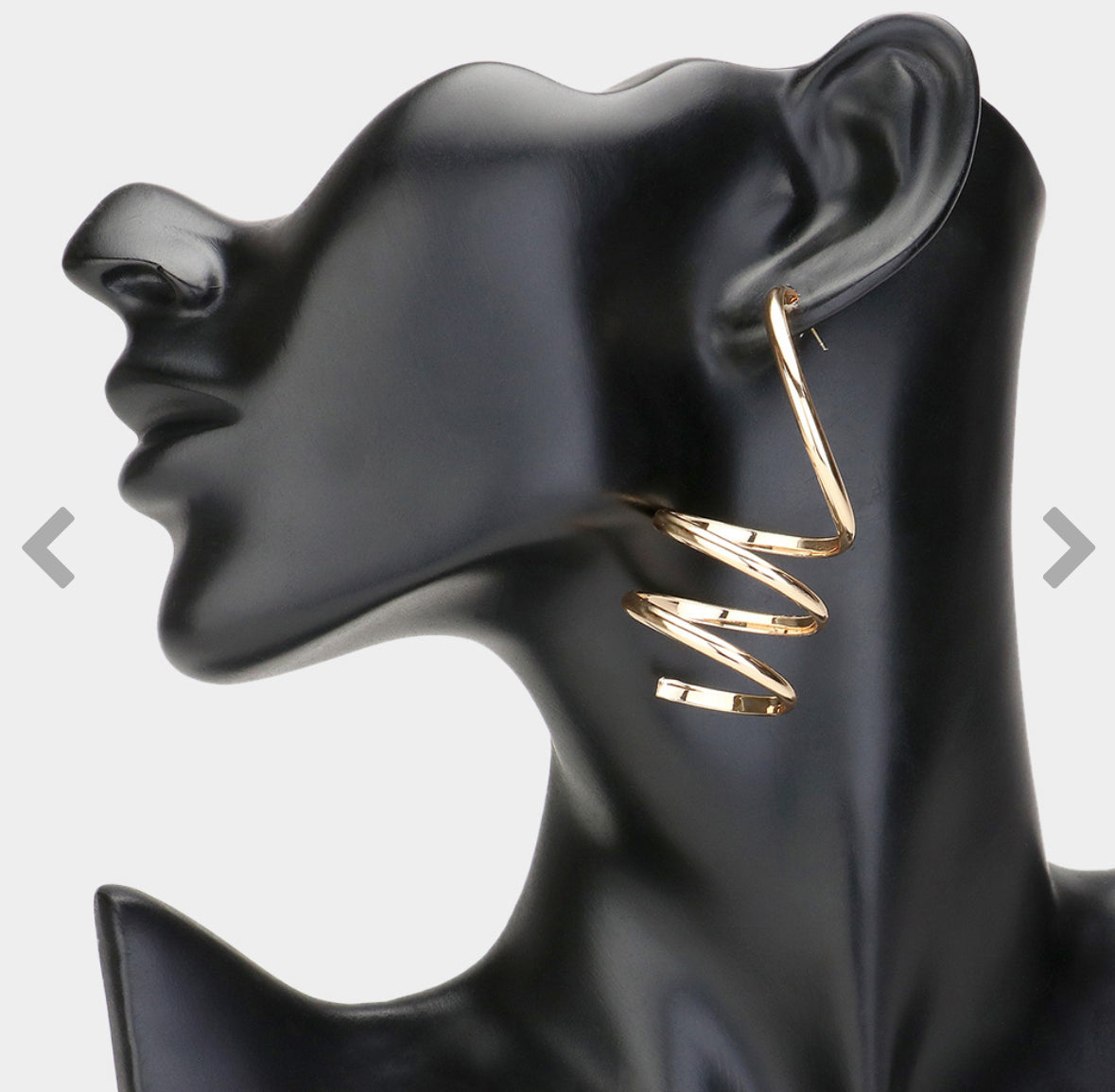 CURLY SUE STATEMENT EARRINGS