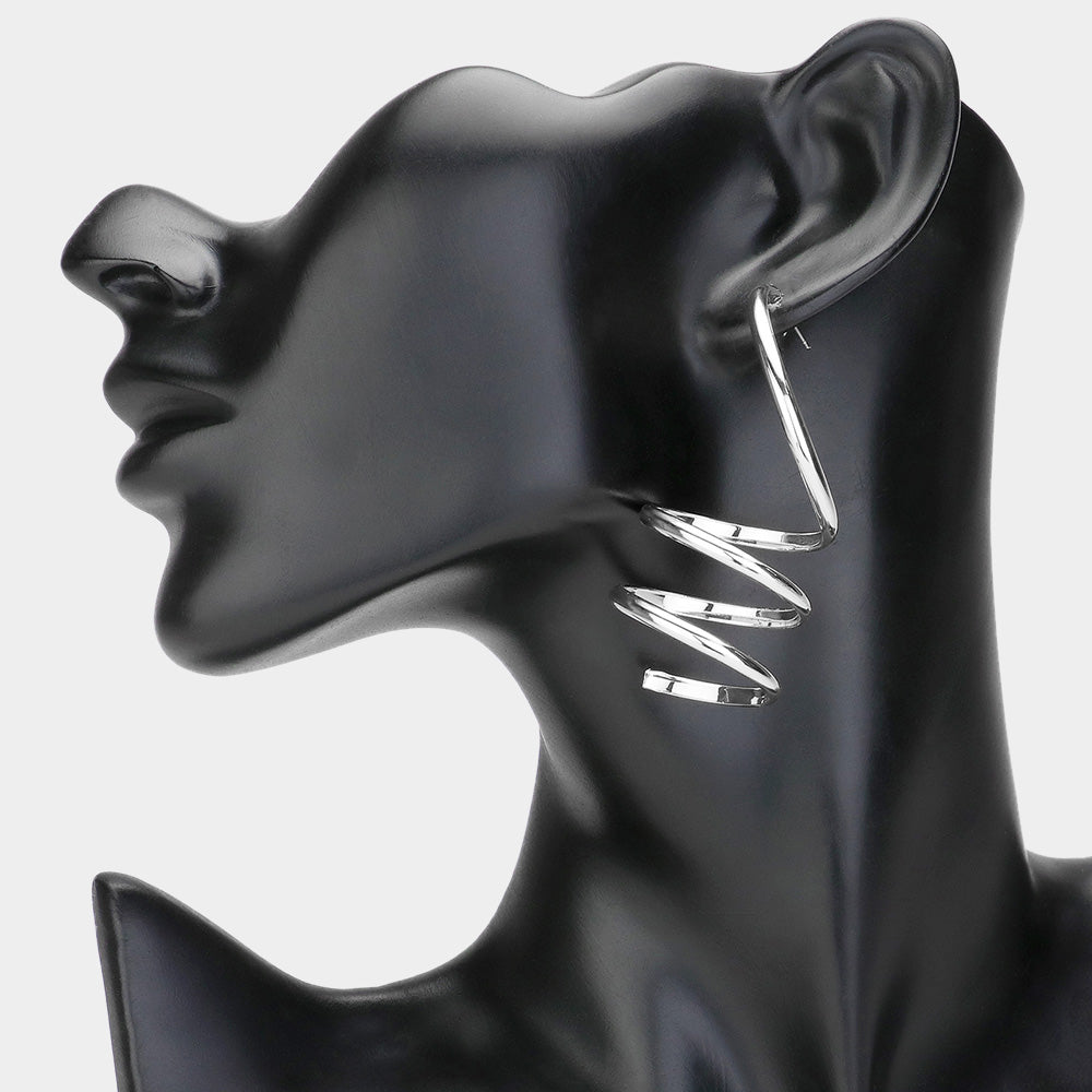 CURLY SUE STATEMENT EARRINGS