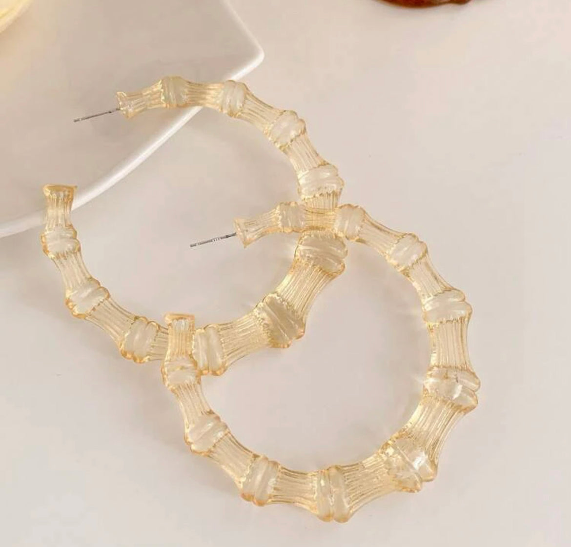 TRANSLUCENT BAMBOO HOOPS