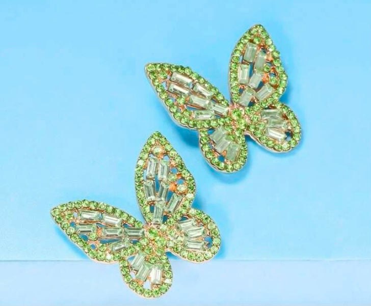 BUTTERFLY STUD EARRINGS