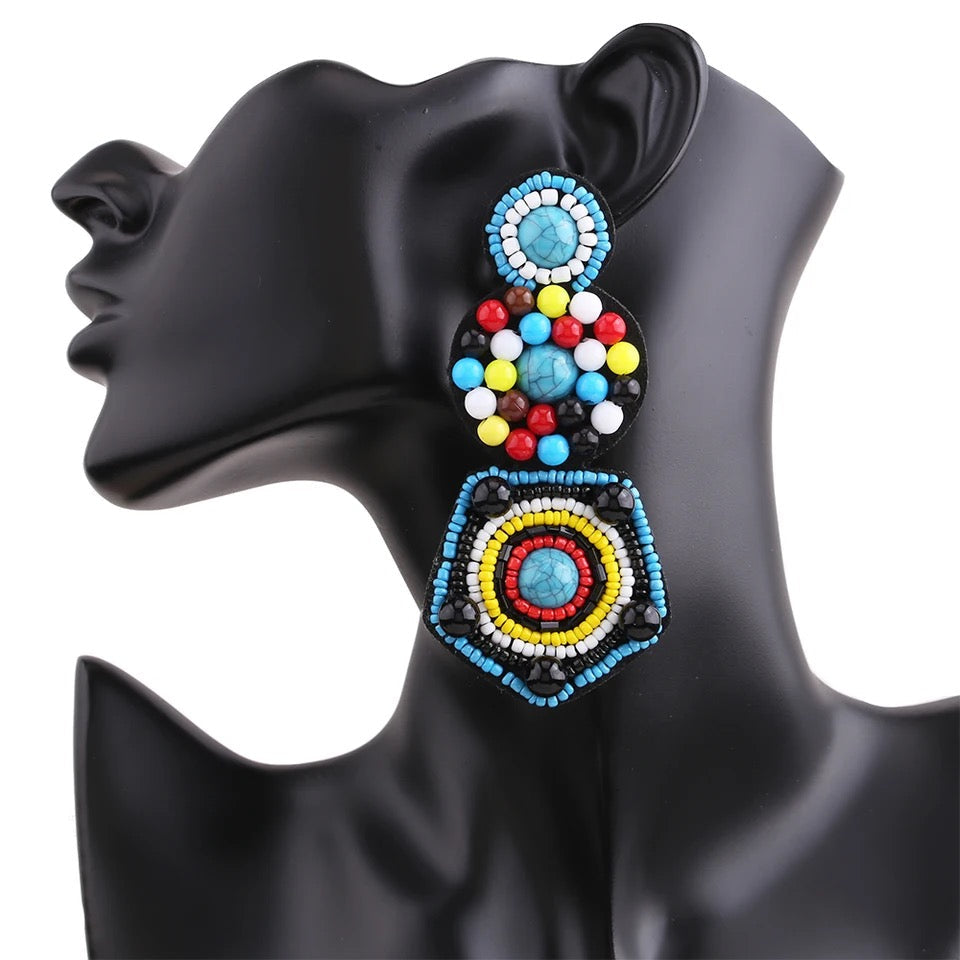 ZANZIBAR STATEMENT EARRINGS (Clip-On)