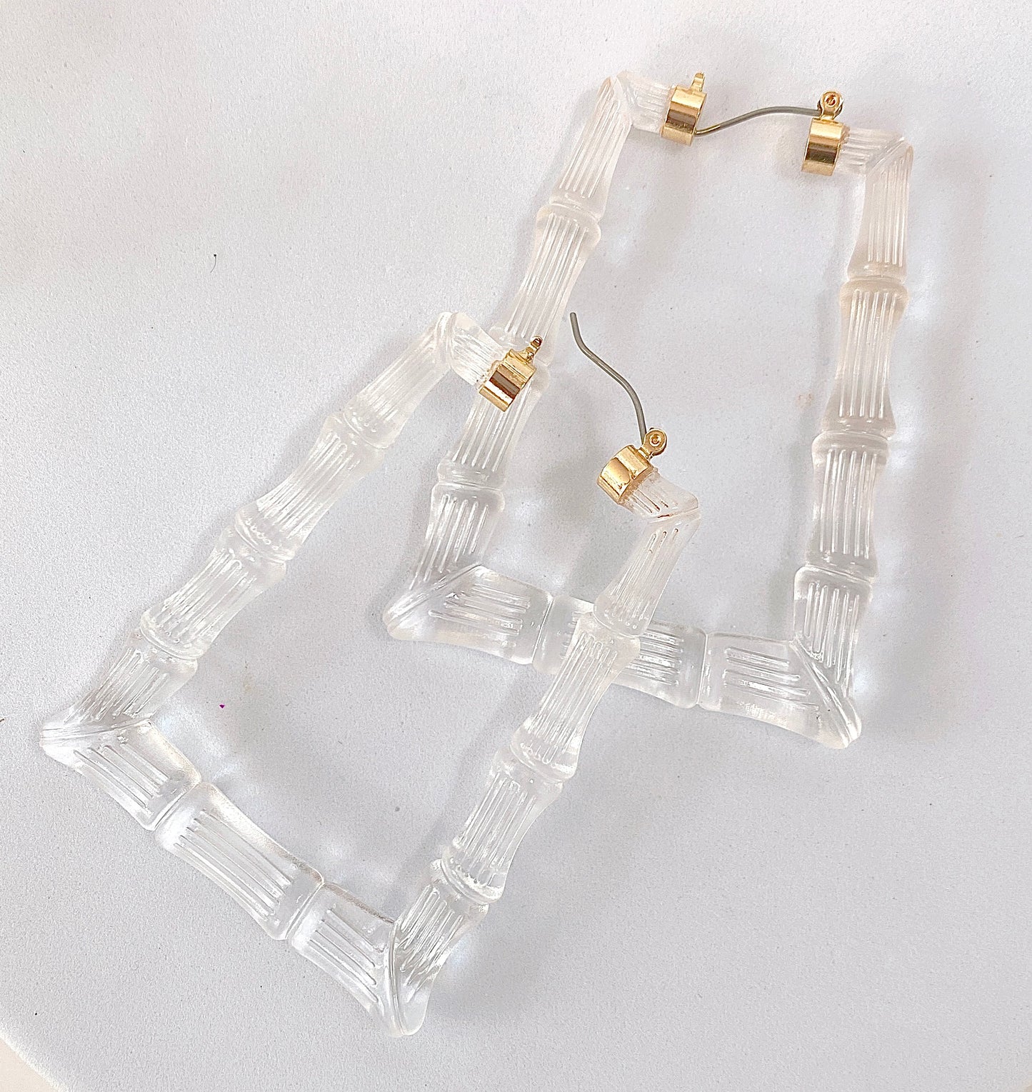 TRANSLUCENT BAMBOO HOOPS (SQUARE)