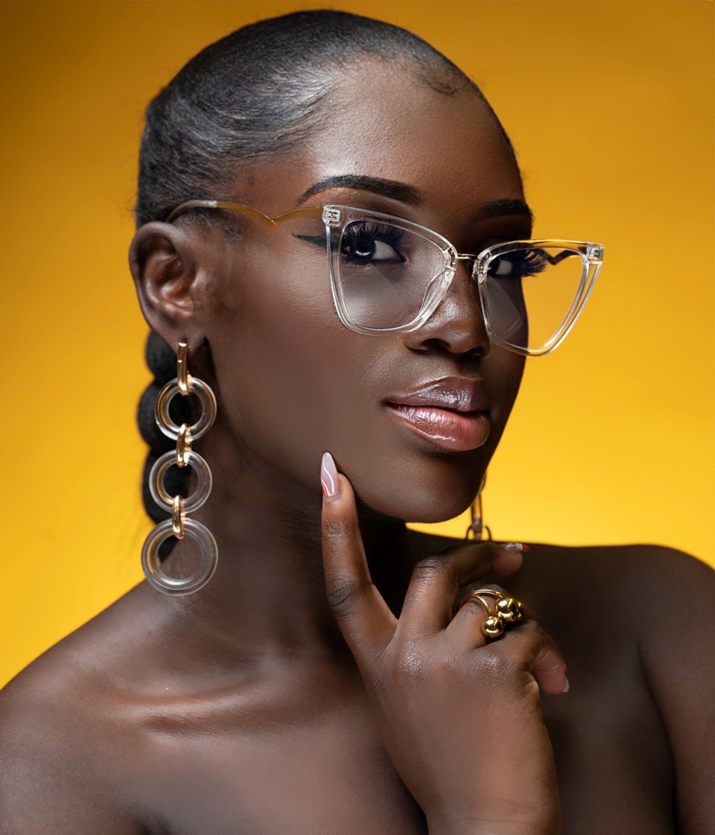 CIRCLET DROP EARRINGS
