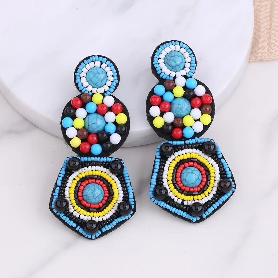 ZANZIBAR STATEMENT EARRINGS (Clip-On)