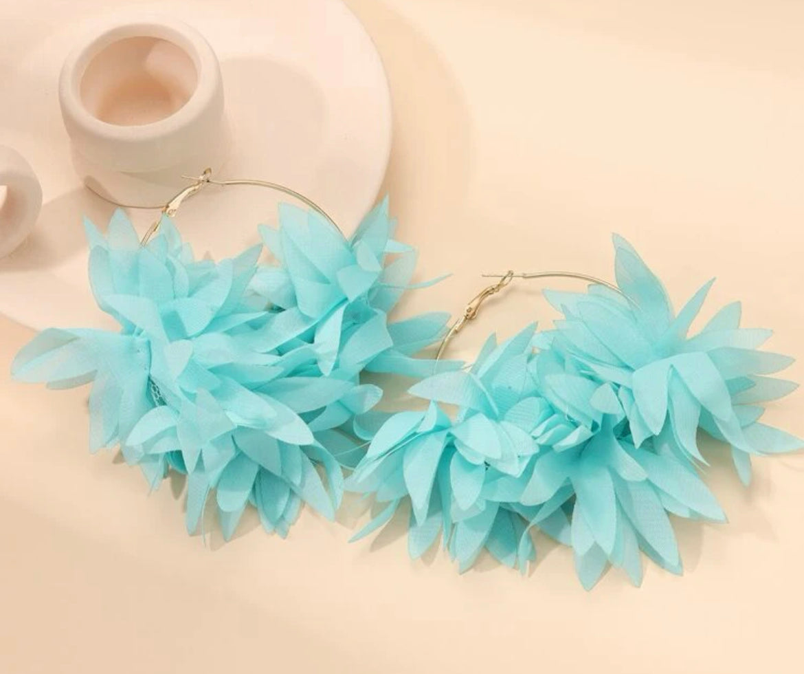 ALOHA HOOP EARRINGS
