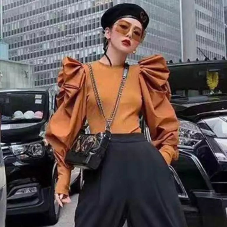 Power Puff sleeve Top