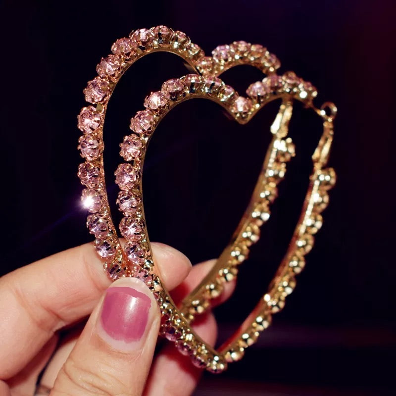 SWEETHEART HOOP EARRINGS