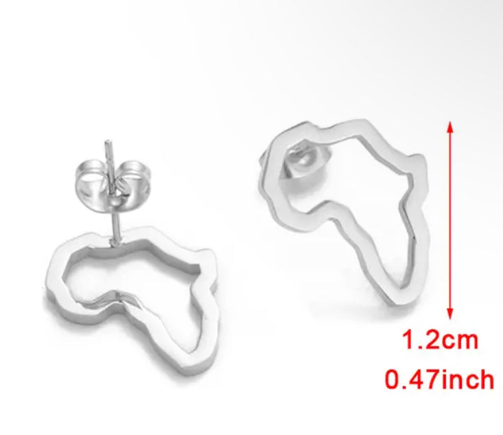 Mama Africa Outline Studs