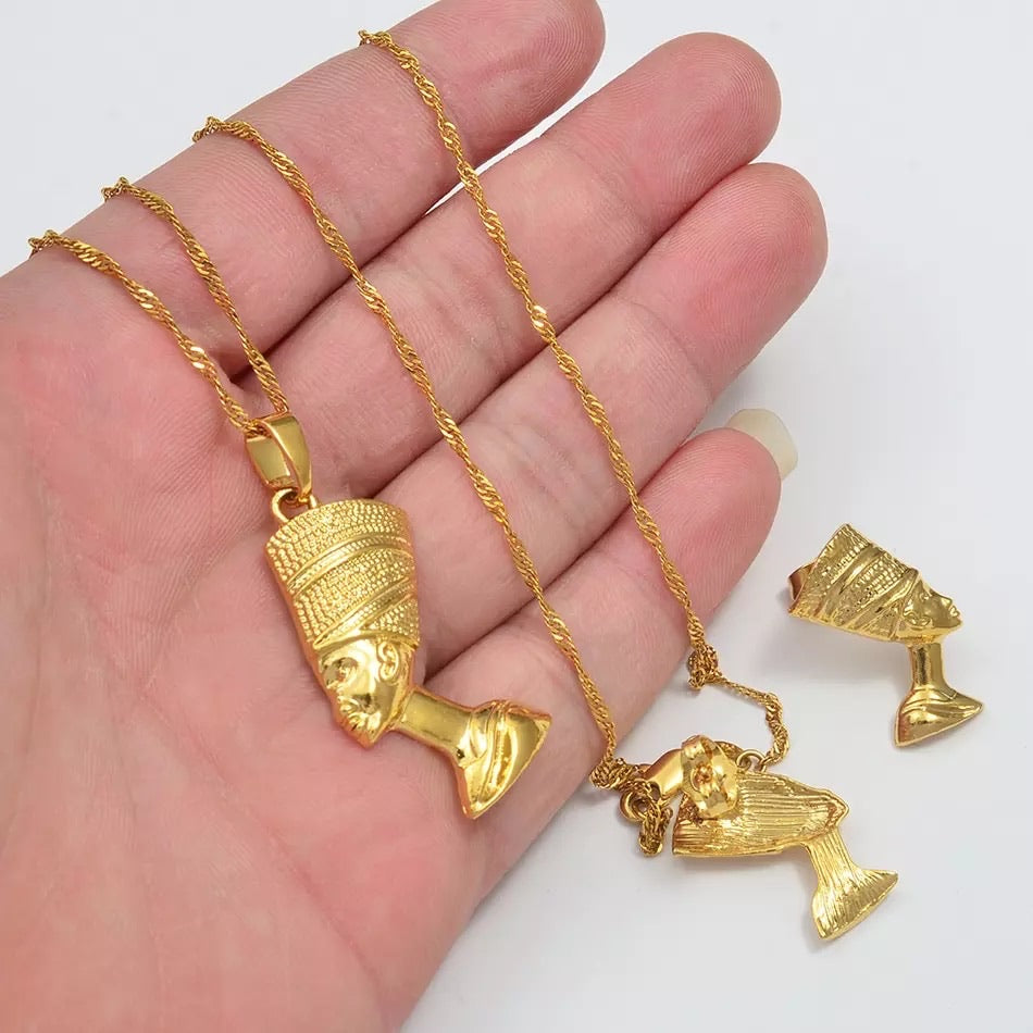 QUEEN NEFERTITI NECKLACE SET