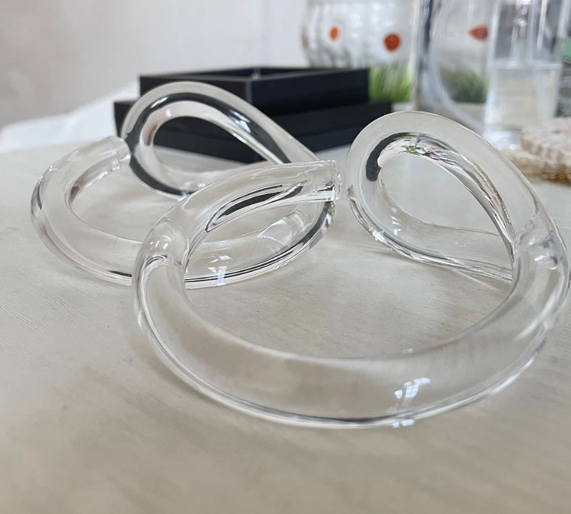 CLEAR TWISTED BANGLE