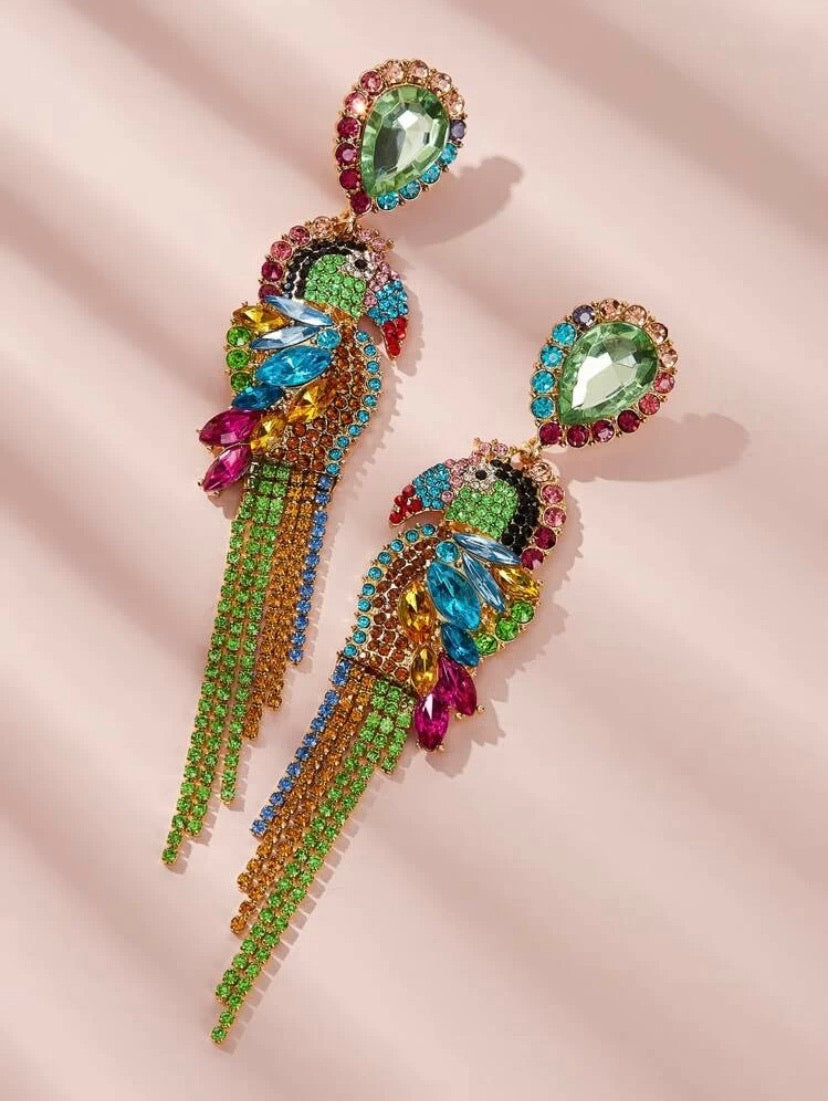 TOUCAN DROP EARRINGS