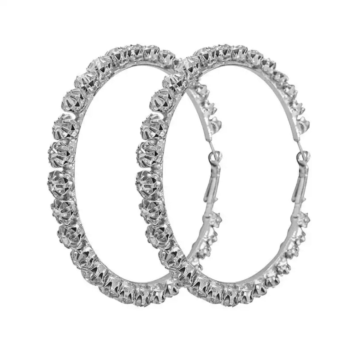 TENNIS HOOP EARRINGS