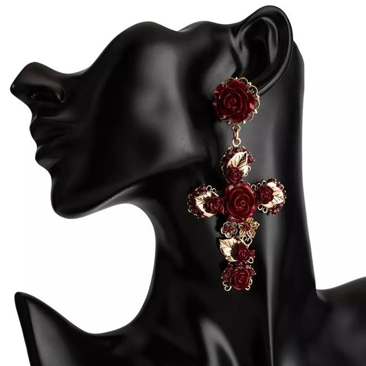 ROSANNE CROSS EARRINGS