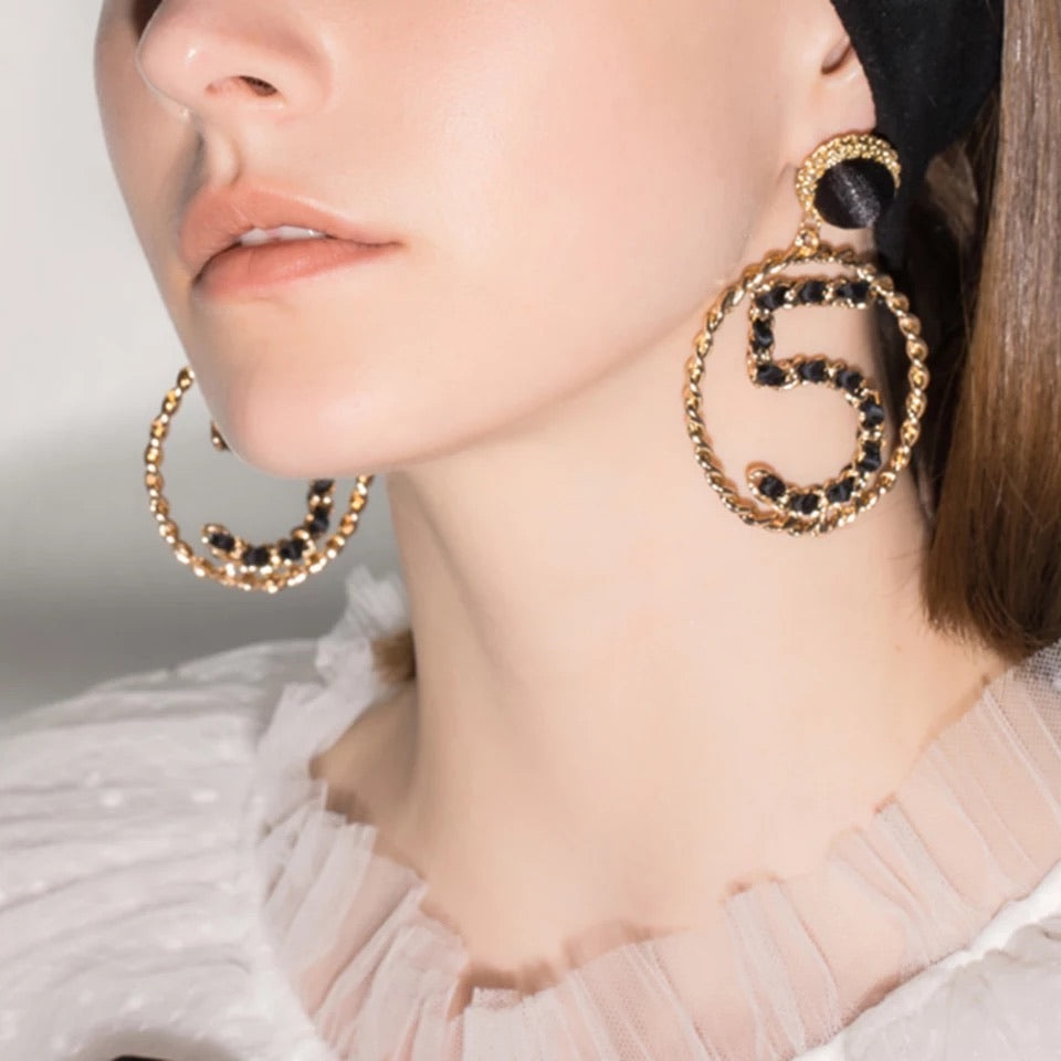 No. 5 Statement earrings