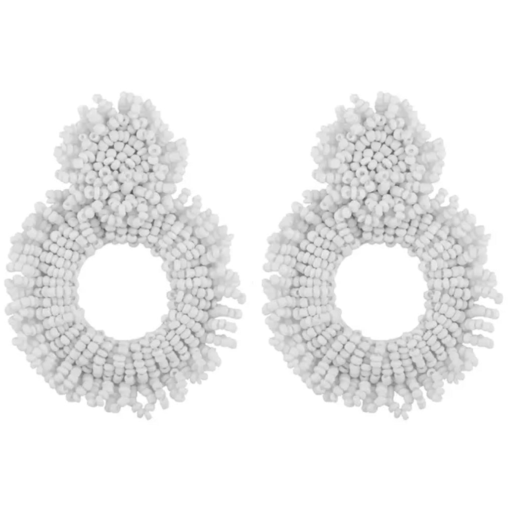 ROUND BEADED EARRINGS
