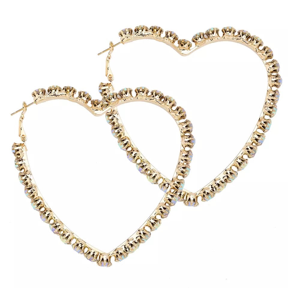 SWEETHEART HOOP EARRINGS