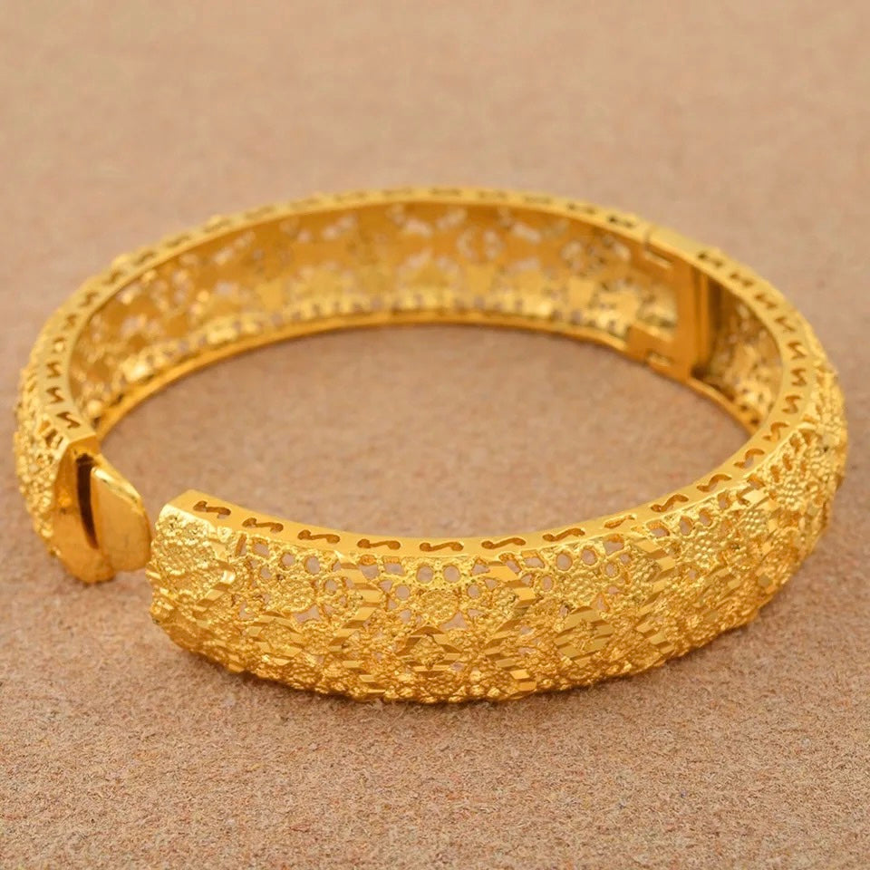 IRA GOLD PLATED BANGLE (STYLE 2)