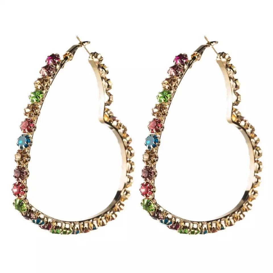 SWEETHEART HOOP EARRINGS