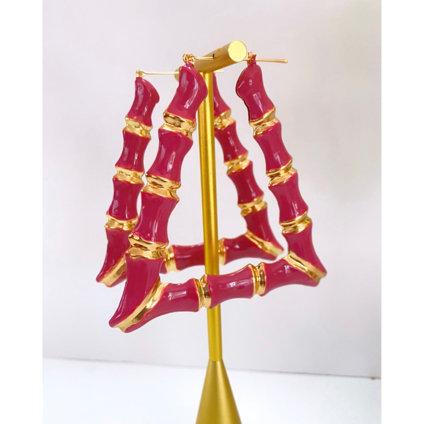 BAMBI HOOP EARRINGS (SQUARE)