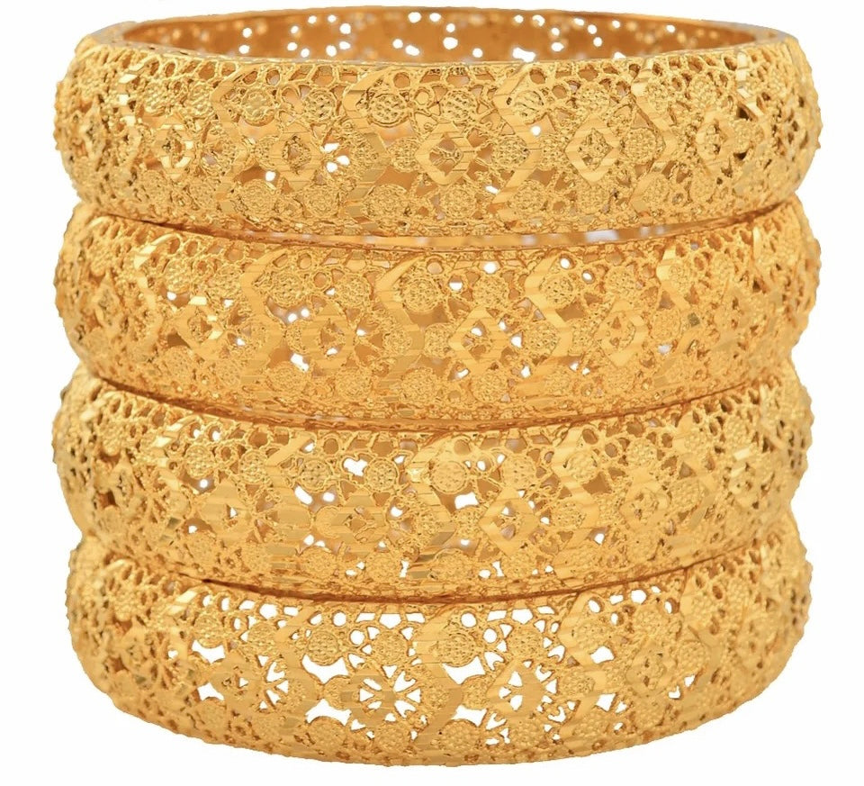 IRA GOLD PLATED BANGLE (STYLE 2)