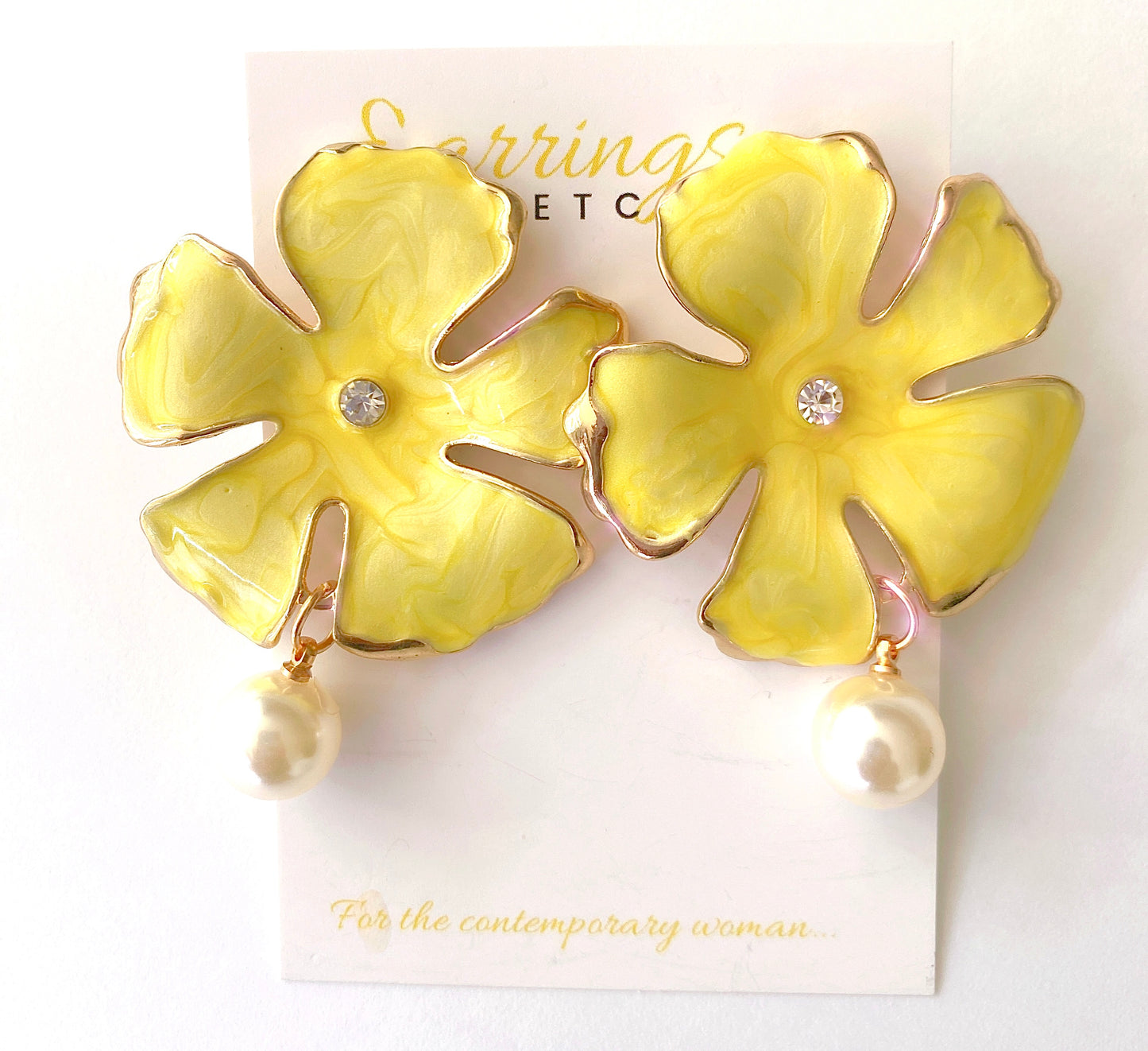 ORCHID STATEMENT EARRINGS