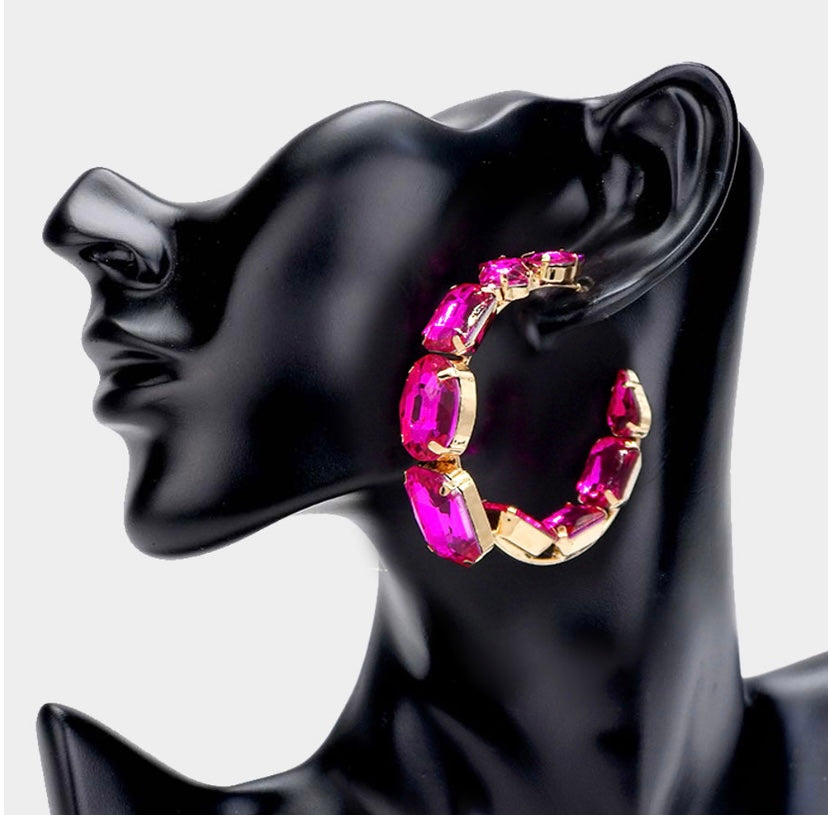 Sylvia hoop earrings