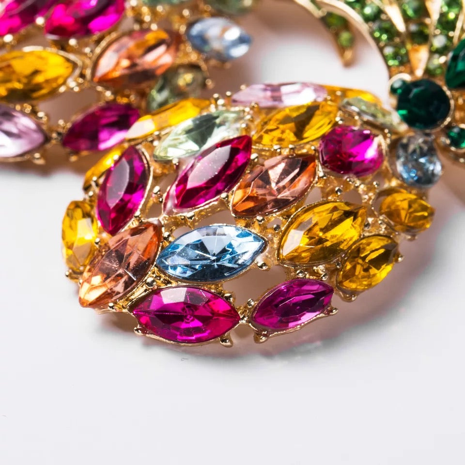 PINEAPPLE STATEMENT EARRINGS
