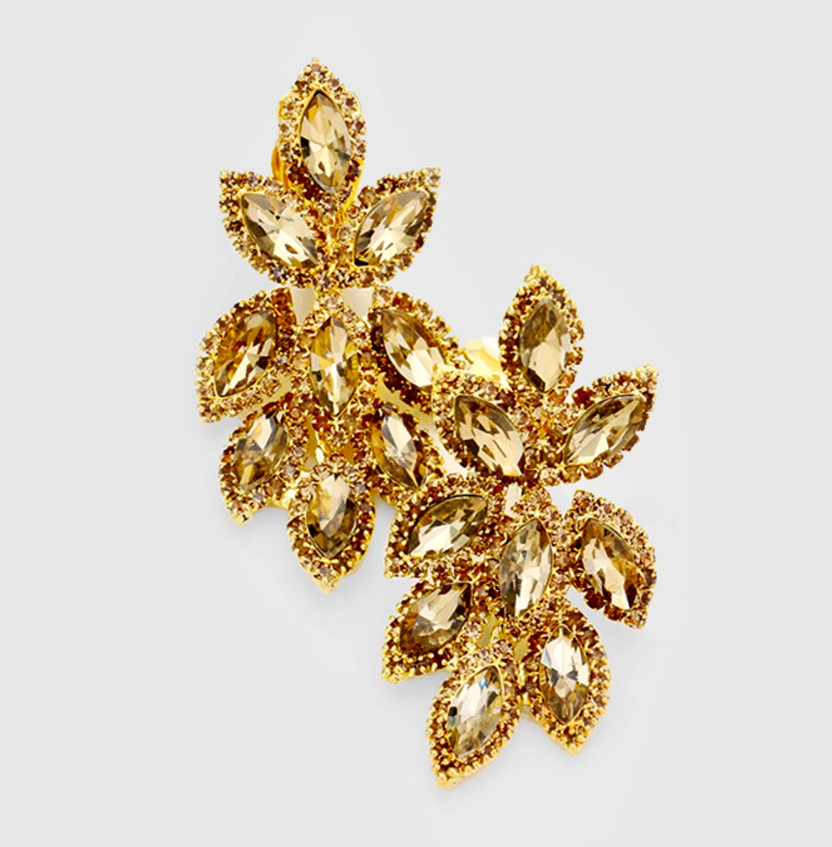 Lucy Bridal Earrings (Clip on)