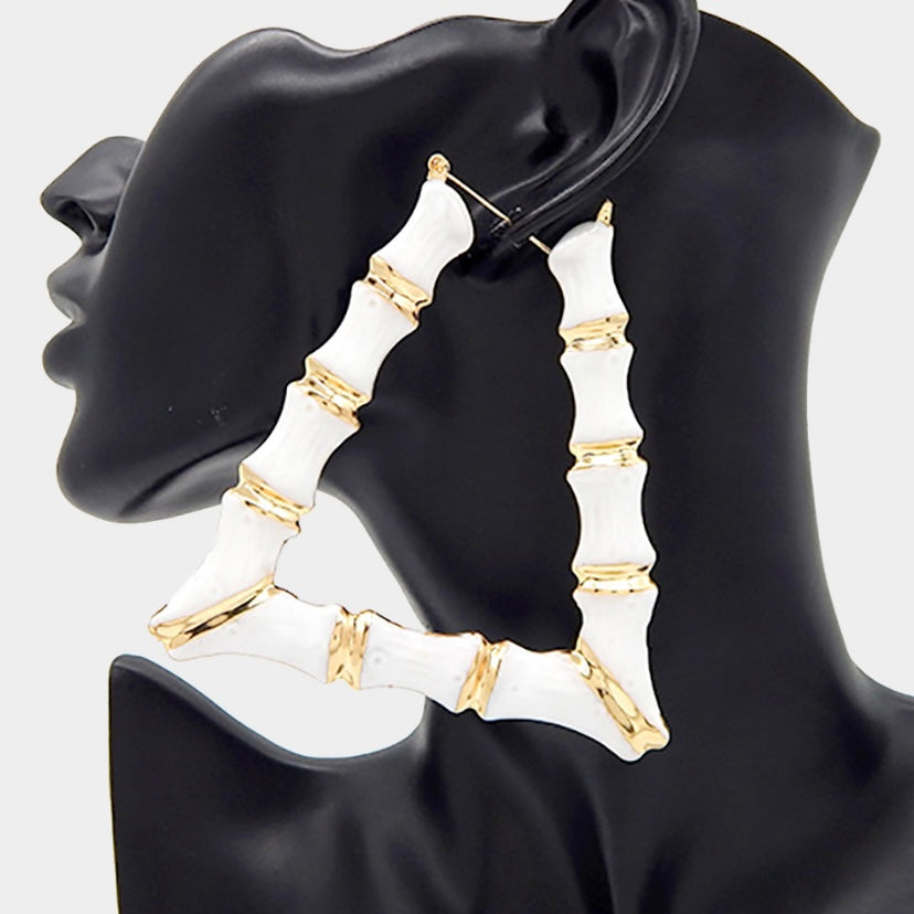 BAMBI HOOP EARRINGS (SQUARE)