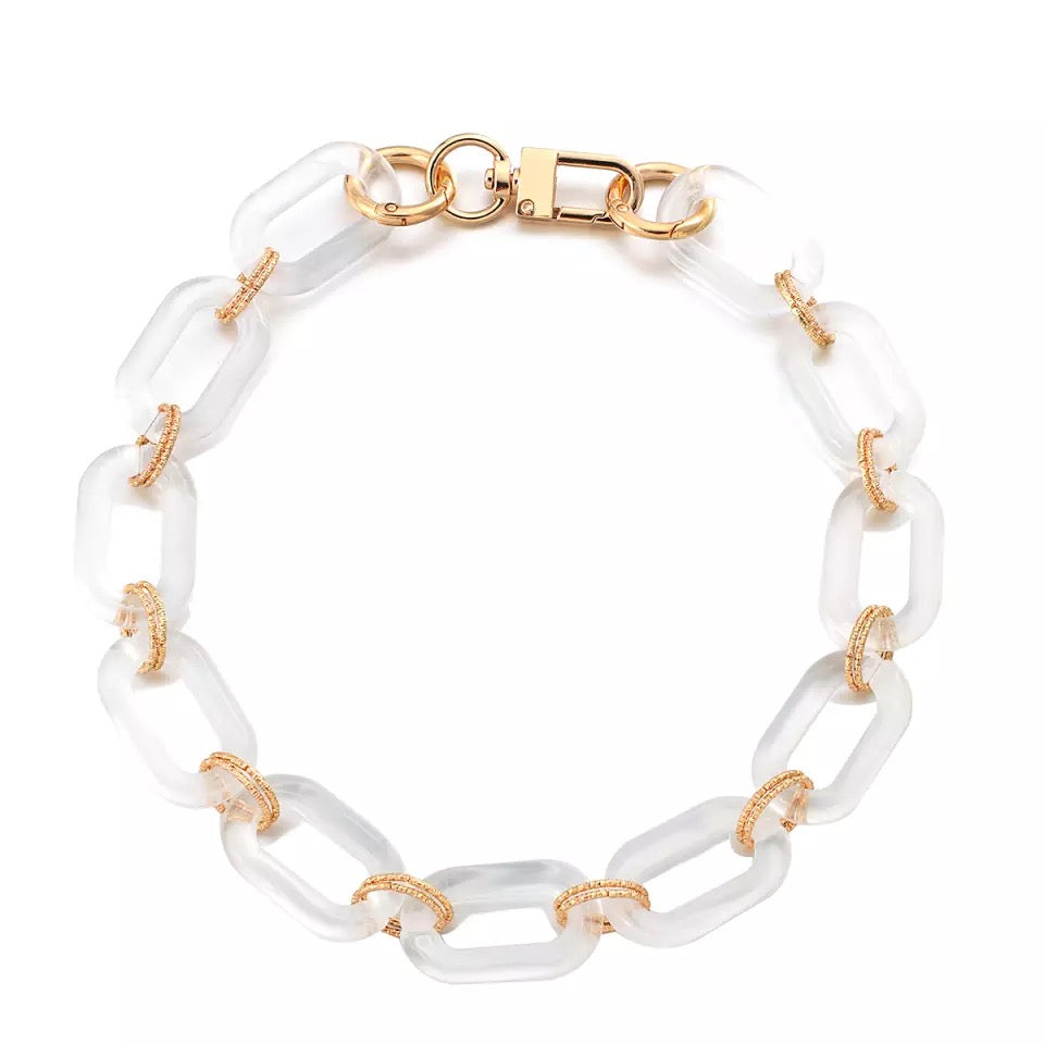 CLEAR LINK NECKLACE