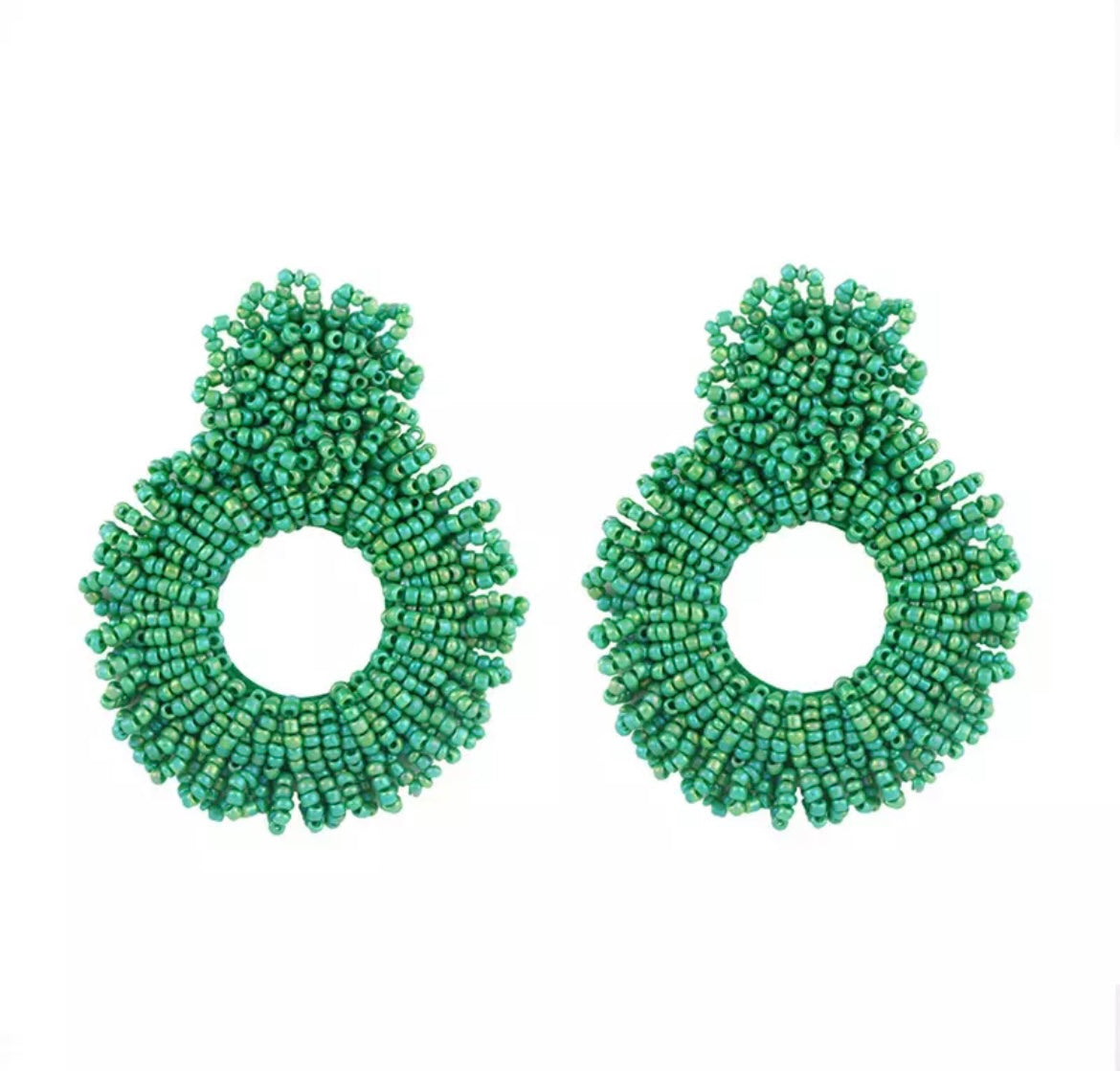 ROUND BEADED EARRINGS