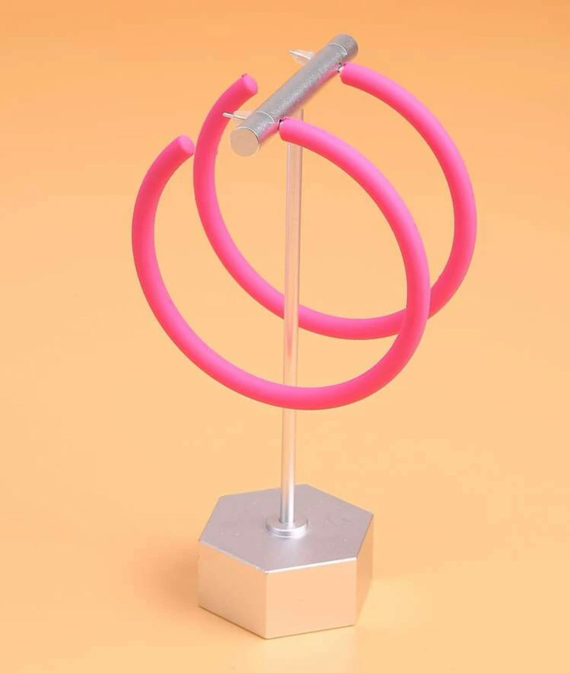 CANDY ACRYLIC HOOP EARRINGS