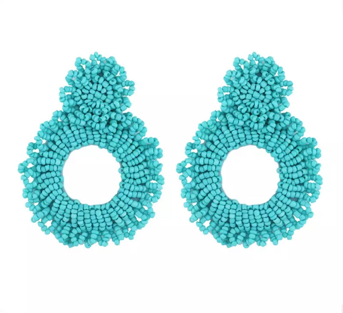 ROUND BEADED EARRINGS