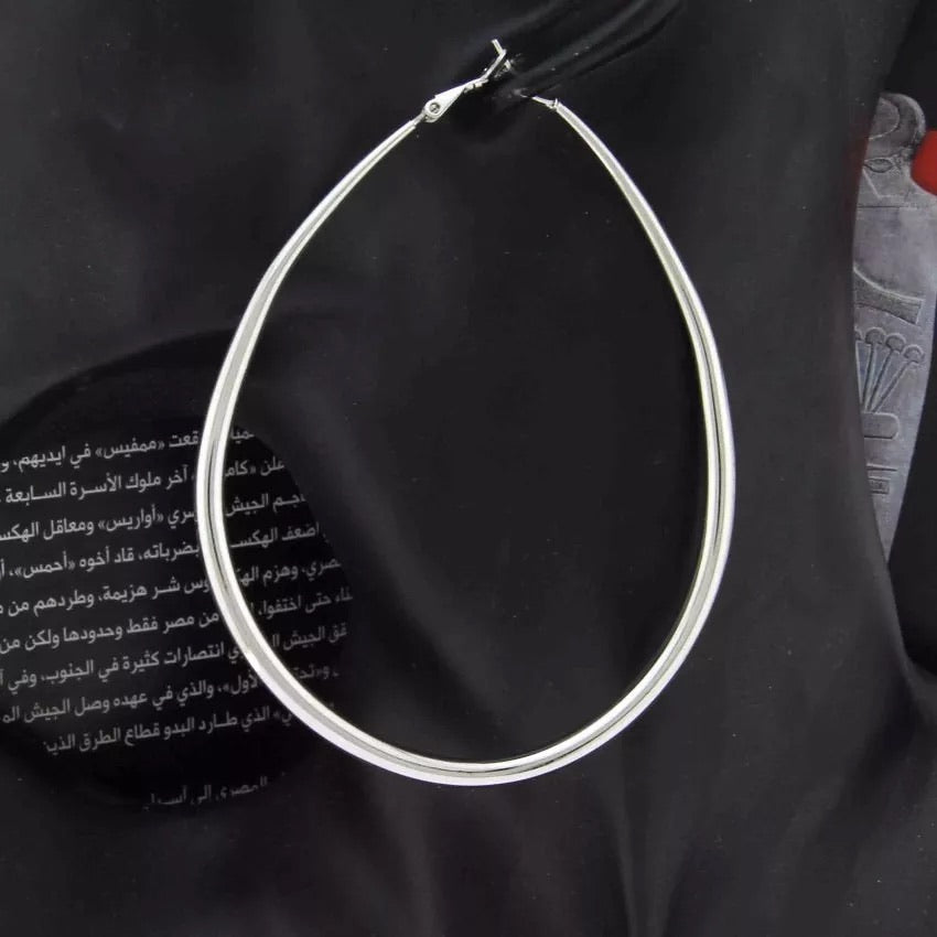 TEARDROP HOOP EARRINGS
