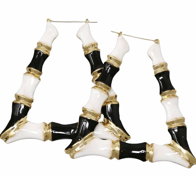 BAMBI HOOP EARRINGS (SQUARE)