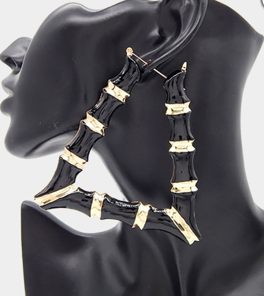 BAMBI HOOP EARRINGS (SQUARE)