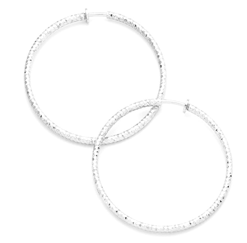 CLIP-ON HOOPS (TEXTURED)