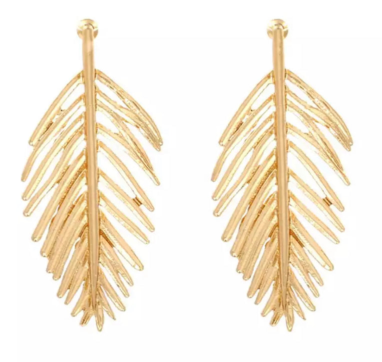 ROYAL PALM STATEMENT EARRINGS
