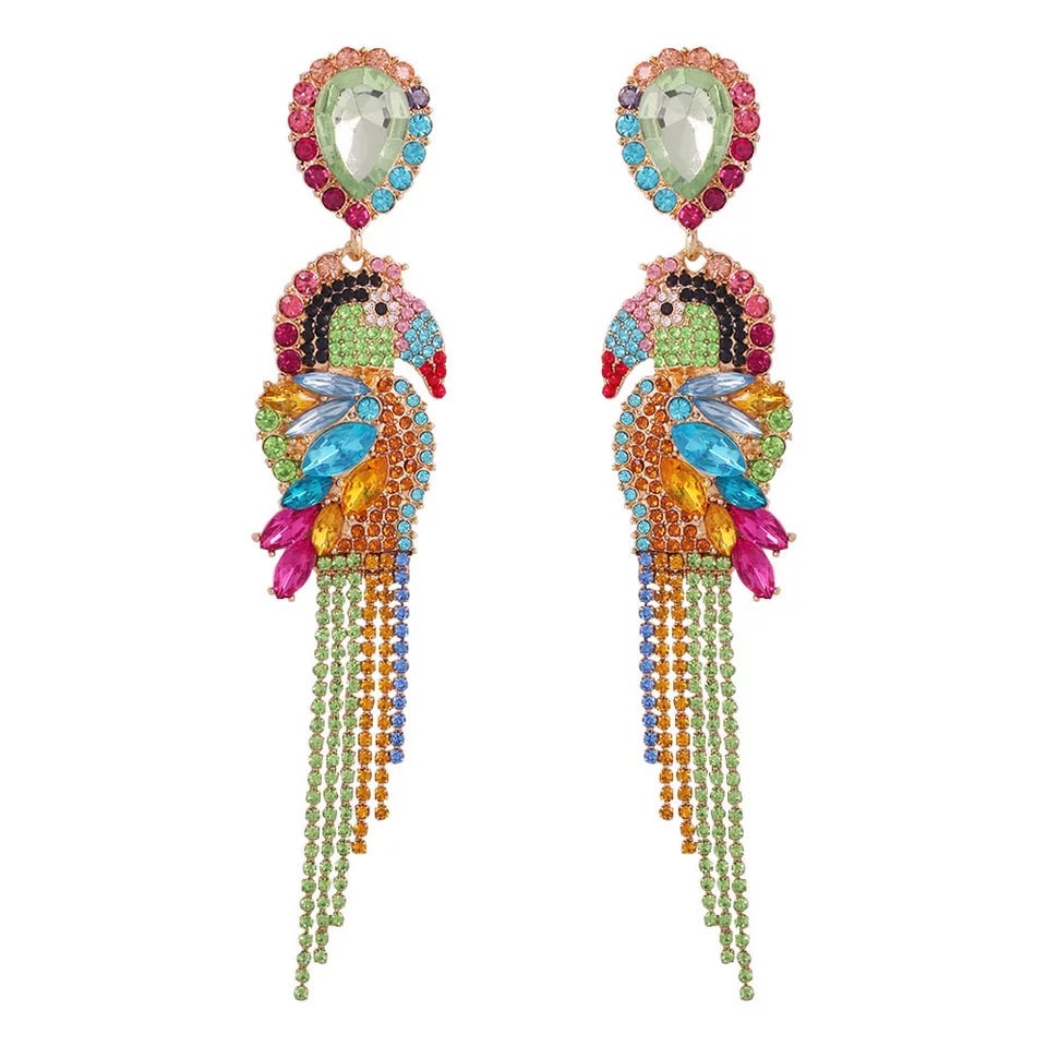 TOUCAN DROP EARRINGS