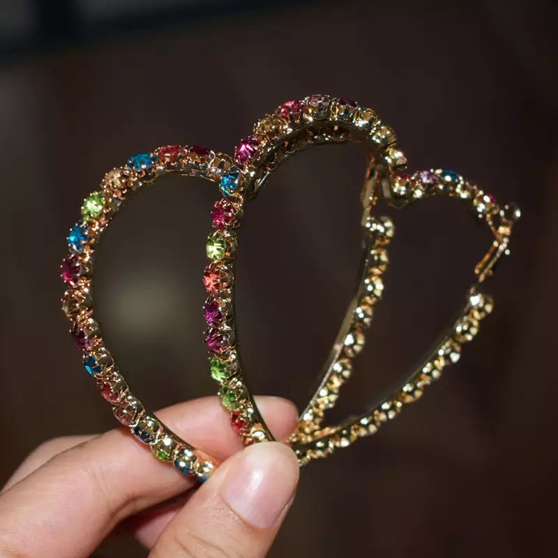 SWEETHEART HOOP EARRINGS