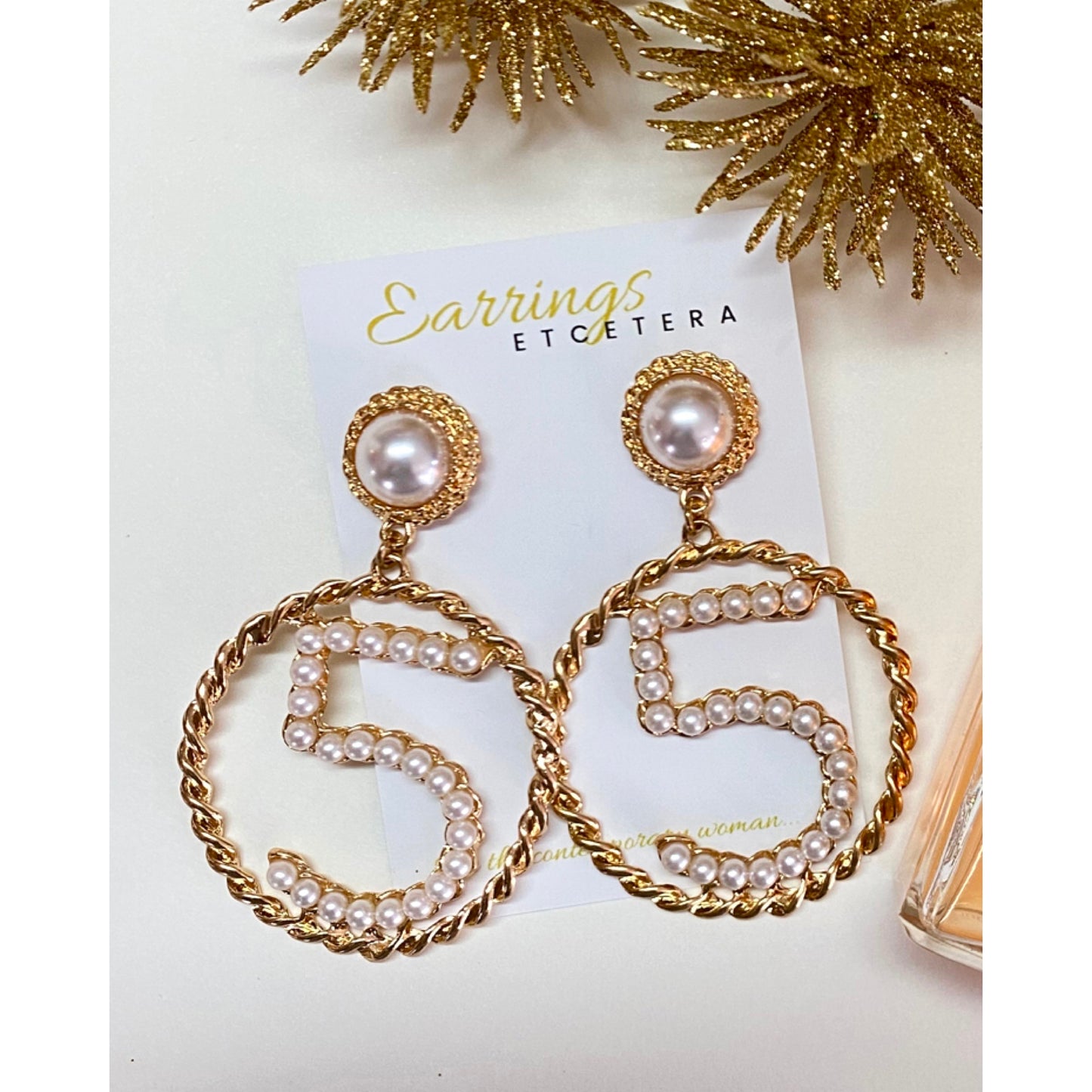 No. 5 Statement earrings