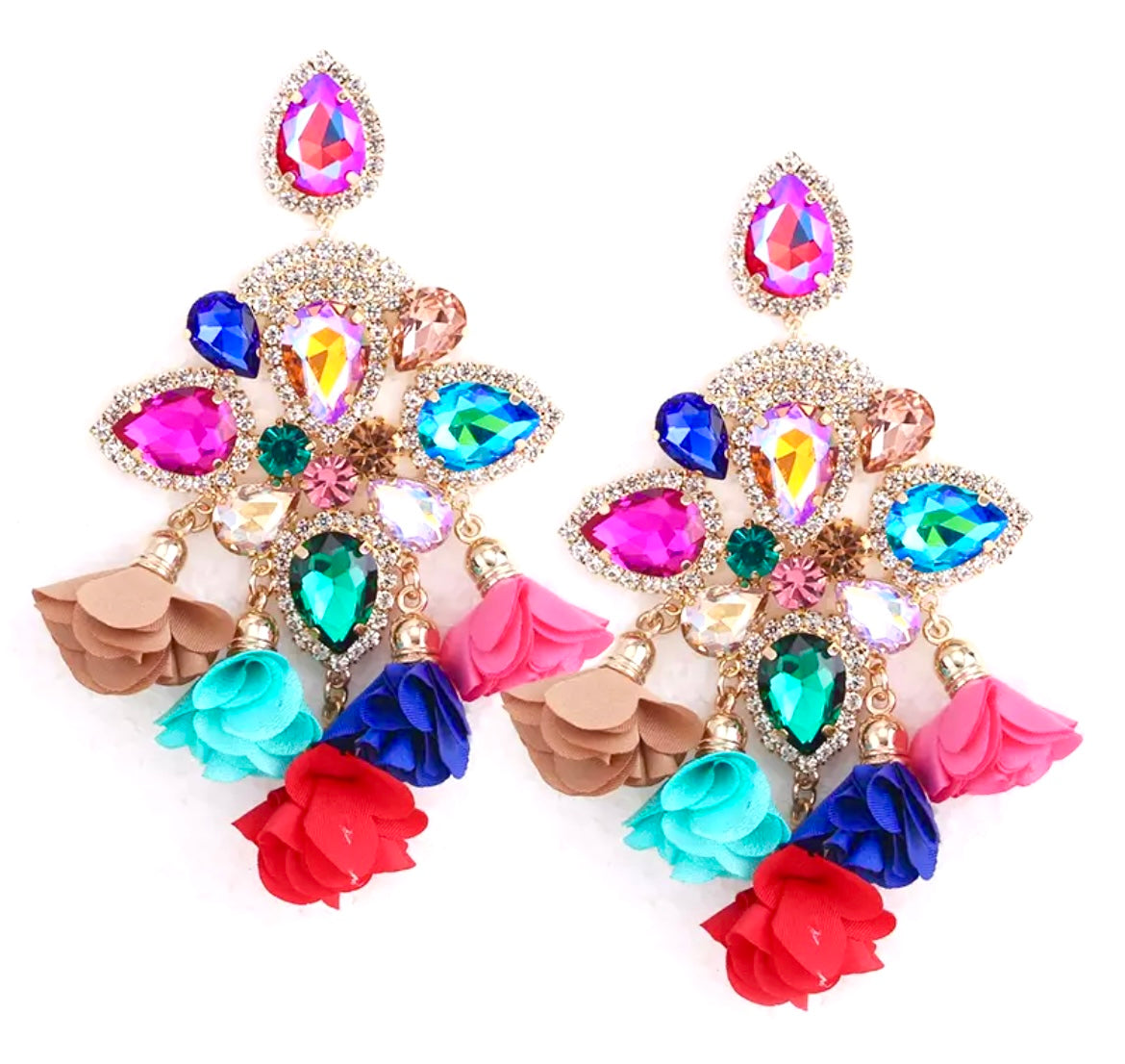 Paradise Statement Earrings (CLIP -On)
