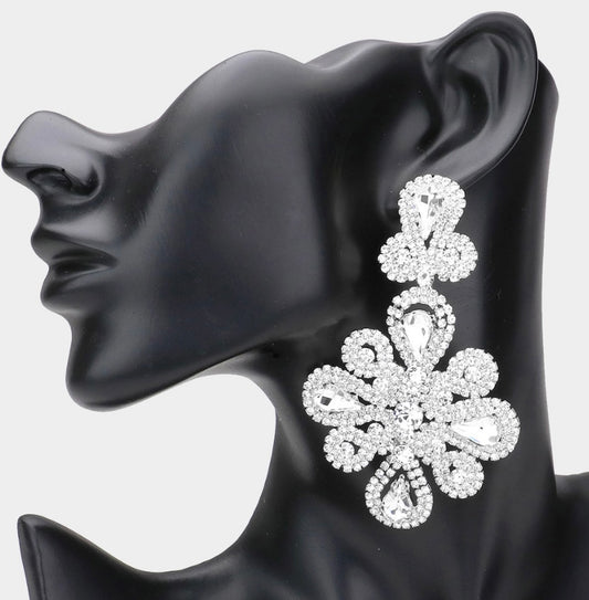 SNOWFLAKE STATEMENT EARRINGS