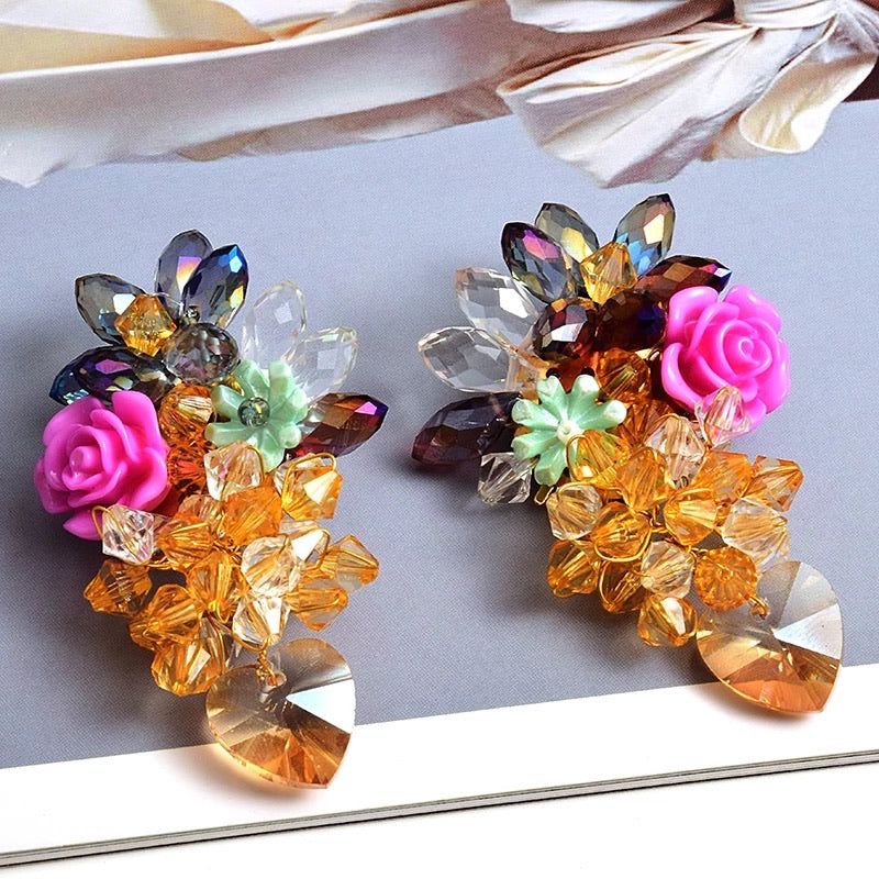 DAHLIA STATEMENT EARRINGS