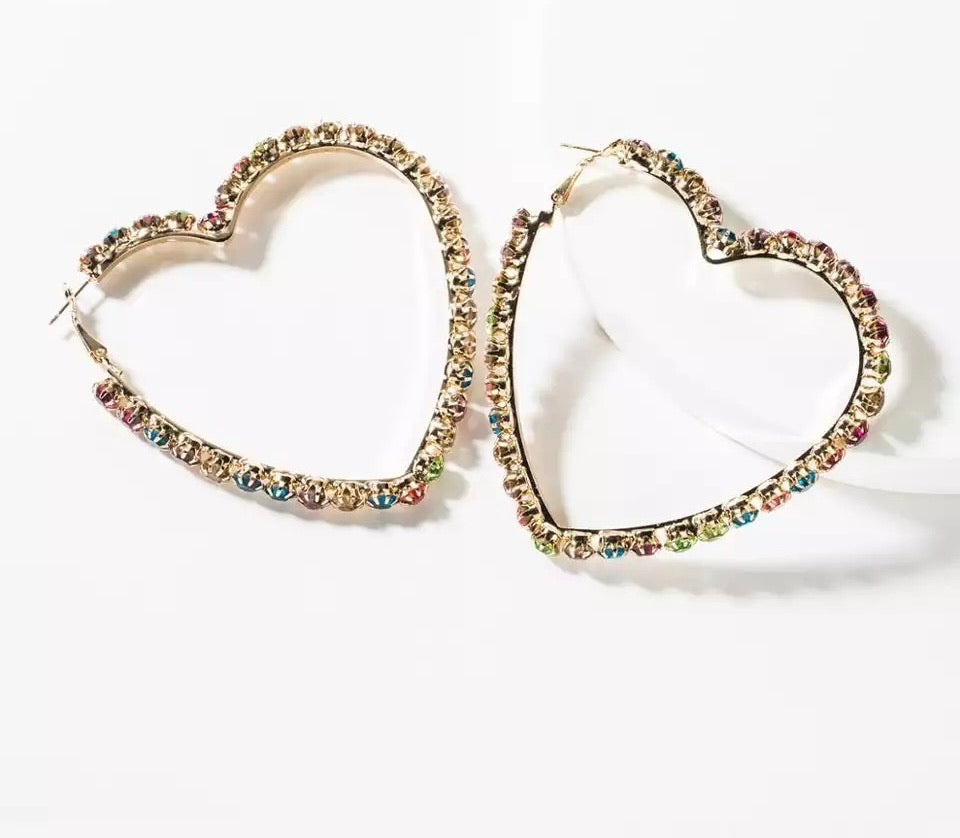 SWEETHEART HOOP EARRINGS