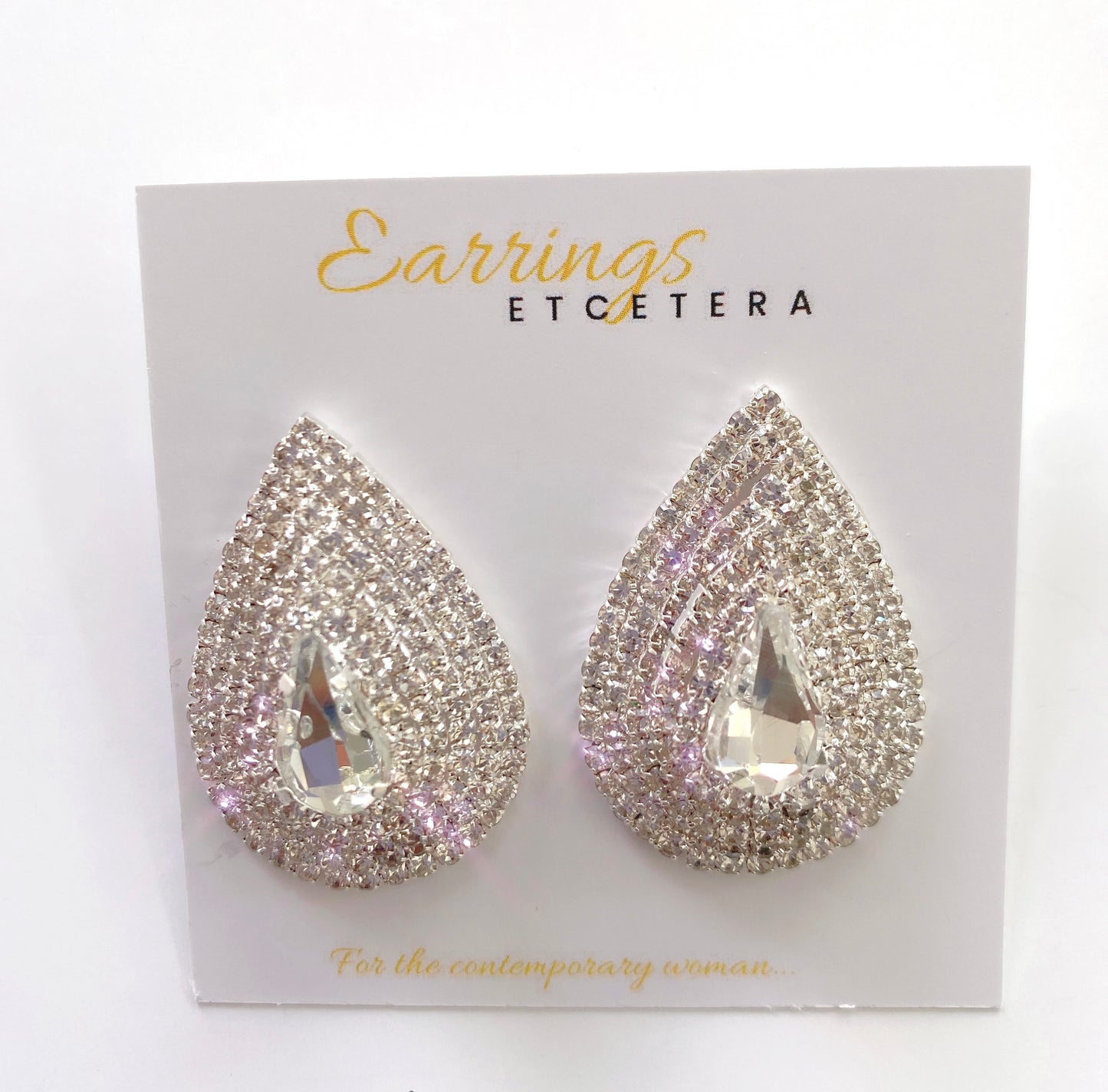 CAROL BRIDAL STUD EARRINGS