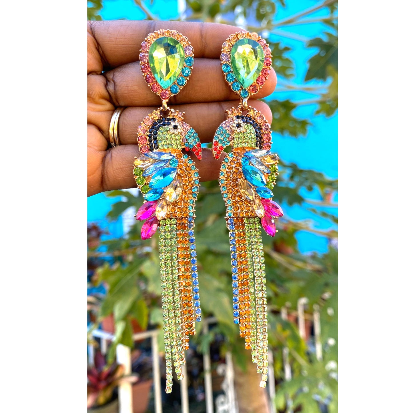TOUCAN DROP EARRINGS