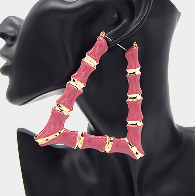 BAMBI HOOP EARRINGS (SQUARE)